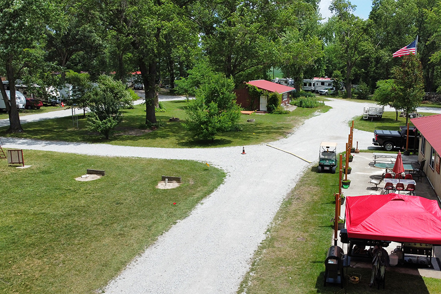 Roadways at Acorn Oaks RV Park